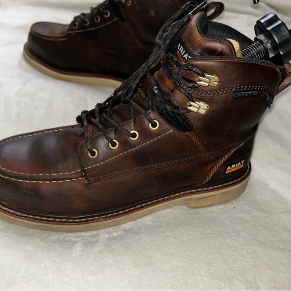 ARIAT Rebar Lift 6" WP Composite Toe Work Boot Men's Size 11D Brown Leather 003 - Picture 10 of 16